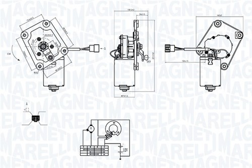 Wiper motor front right fits - motor,