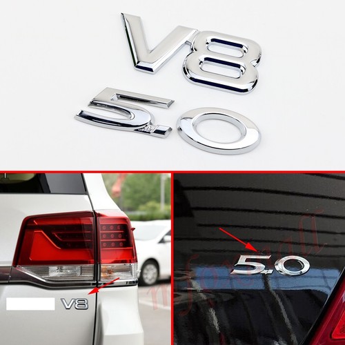Chrome metal 0 emblem - 3d,
