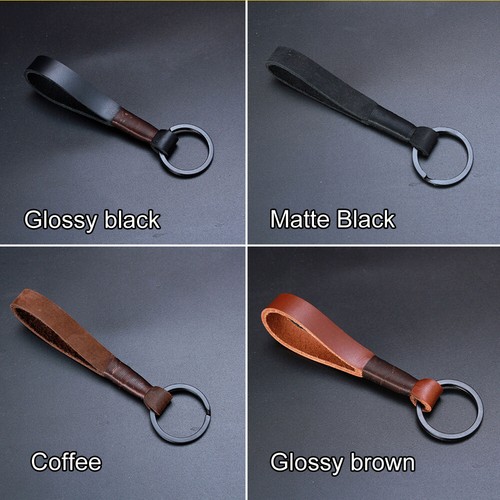 Handmade keychain real leather - keychain,