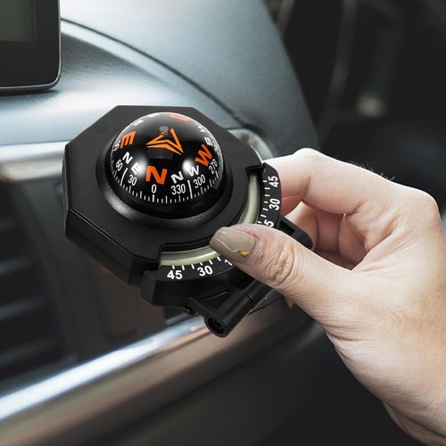 Car dashboard compass mount - car,