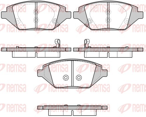 Remsa 1686 brake pad - 1686.02,