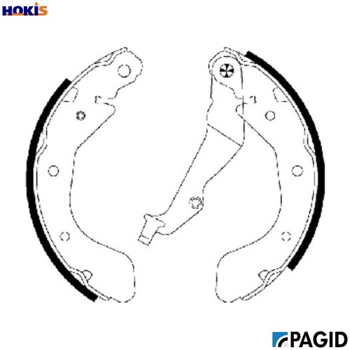 Brake shoe set - set, for