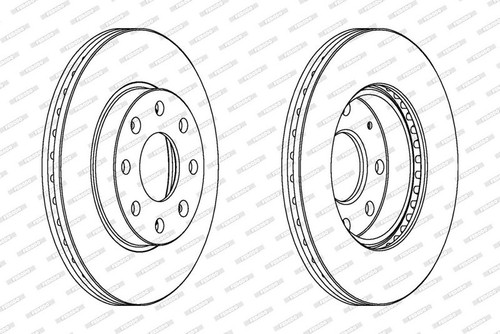Brake disc ferodo ddf1279c for - ddf1279c,