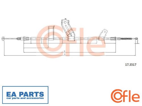 Cable parking brake for - brake,