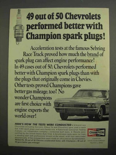 1966 champion spark plugs - 1966,