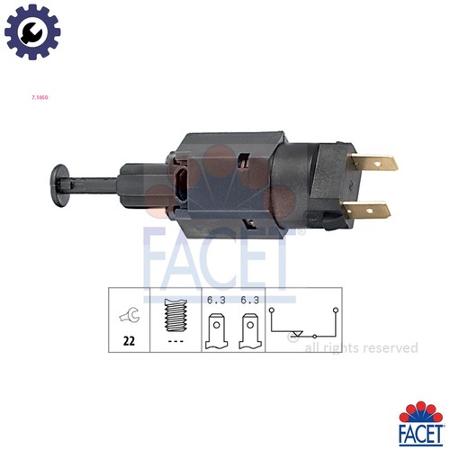Stop light switch - light, 7.1050
