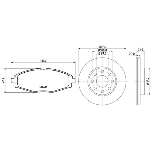 Don front brake discs - brake,