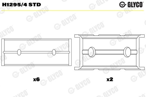 Glyco h1295 std - std, crankshaft