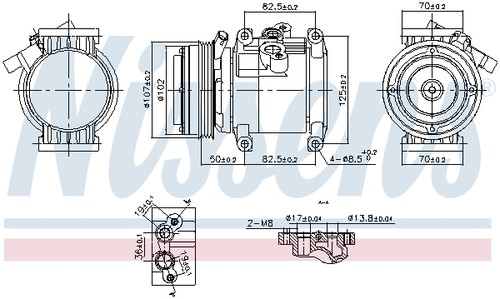 891011 nissens compressor - nissens, air