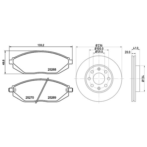 Don front brake discs - brake, &