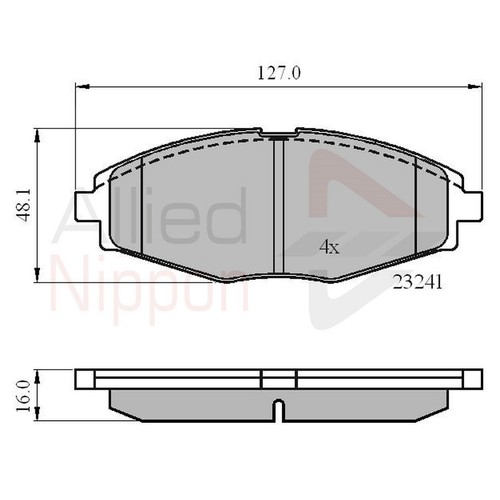 Brake pads set for - set,