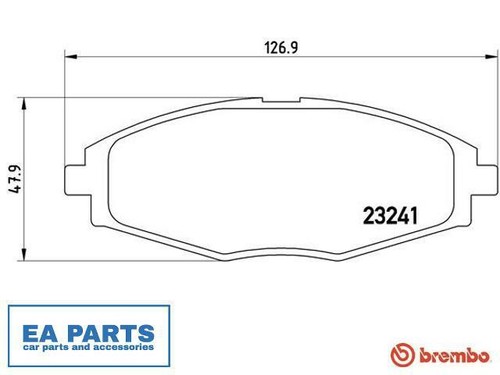 Brake pad set - pad,