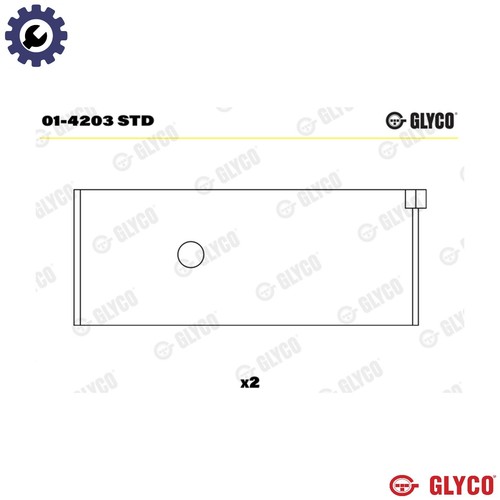 Connecting rod bearing - rod, 01-4203
