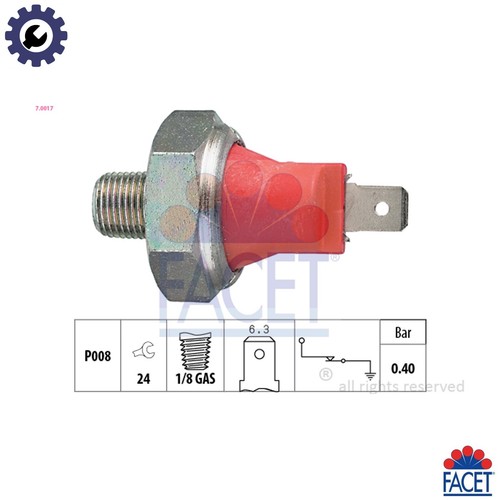 Oil pressure switch 0017 - oil, 7.0017